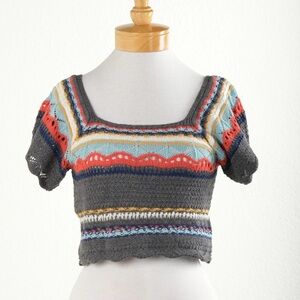 POL Crochet Crop Top